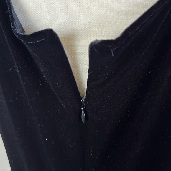 Crimson Velvet Dress And Beaded Jacket Set - Picture 10 of 14